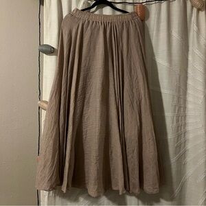 Ochenta Tan Maxi Skirt